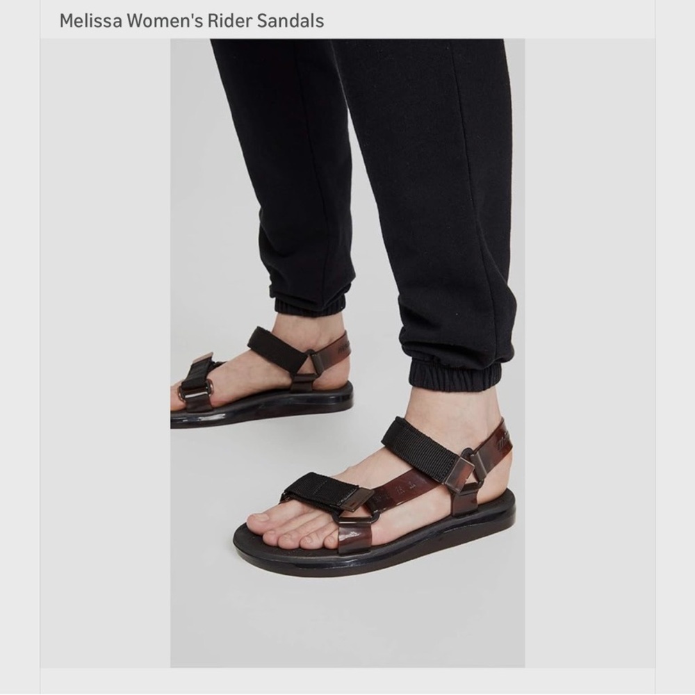 Melissa X Rider Papete Sandals Brown Strap Active Outdoor Sandals